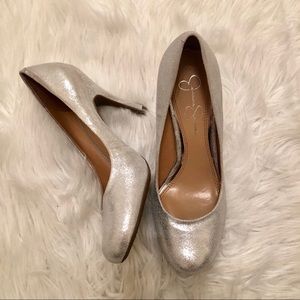 Stunning Sparkling Silver Heels